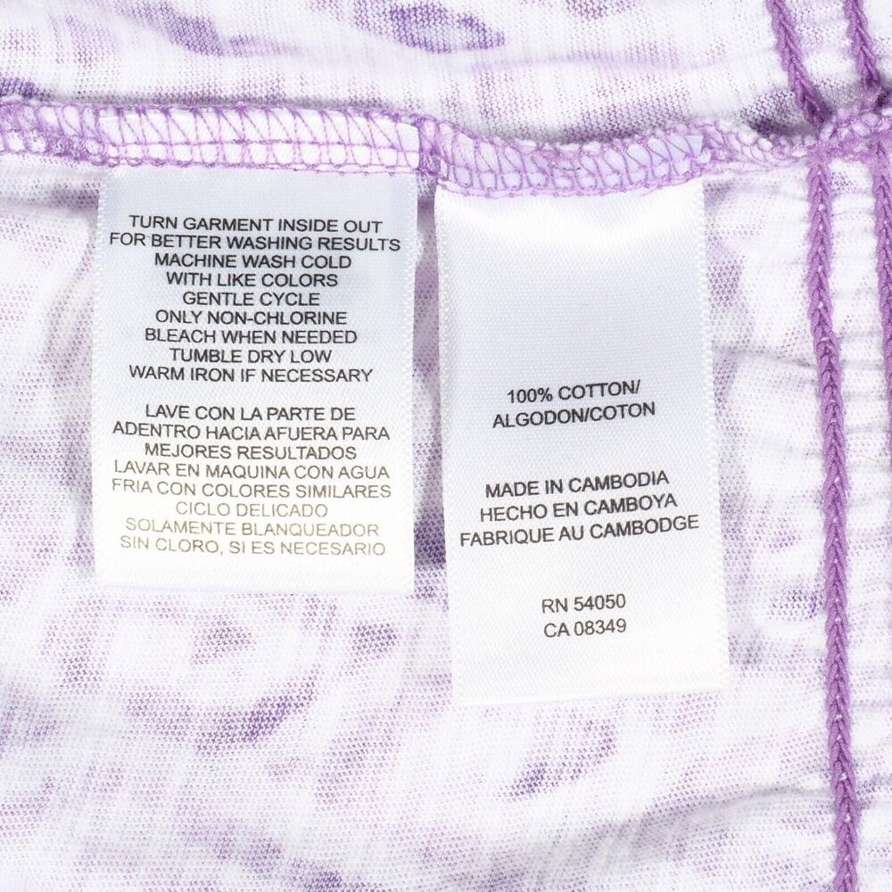 Jones NY Sport Top Women Size XL Cotton Ruffles V Neck Sleeveless Purple - Picture 11 of 11